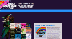 Desktop Screenshot of namegeneratorfun.com