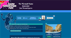 Desktop Screenshot of mermaid.namegeneratorfun.com