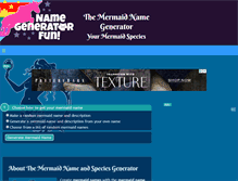 Tablet Screenshot of mermaid.namegeneratorfun.com